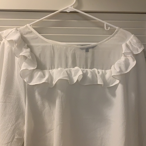 White sheer blouse size 18 - Picture 2 of 3